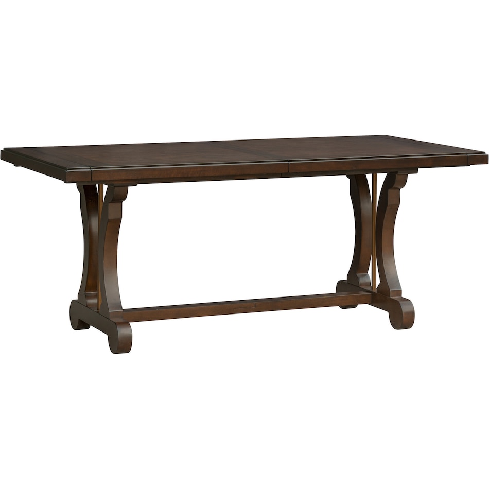 katlynne dark brown dining table   