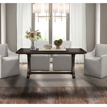 katlynne dark brown dining table   