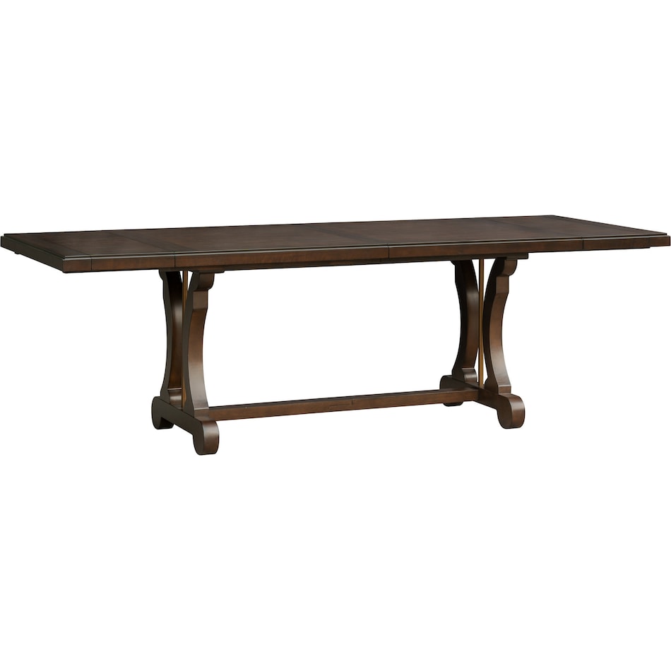 katlynne dark brown dining table   