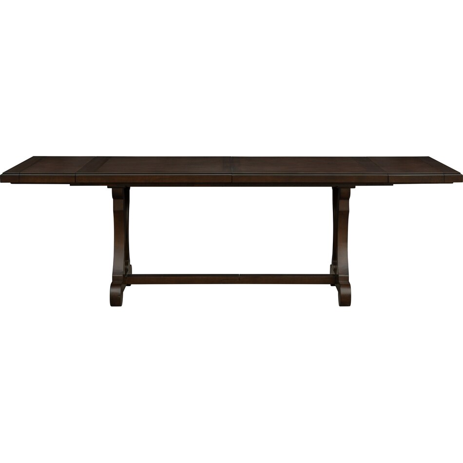 katlynne dark brown dining table   