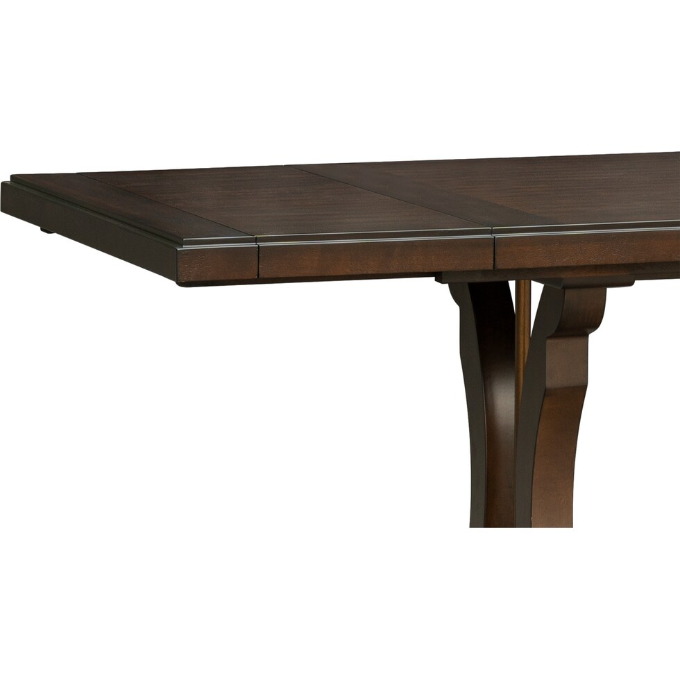 katlynne dark brown dining table   