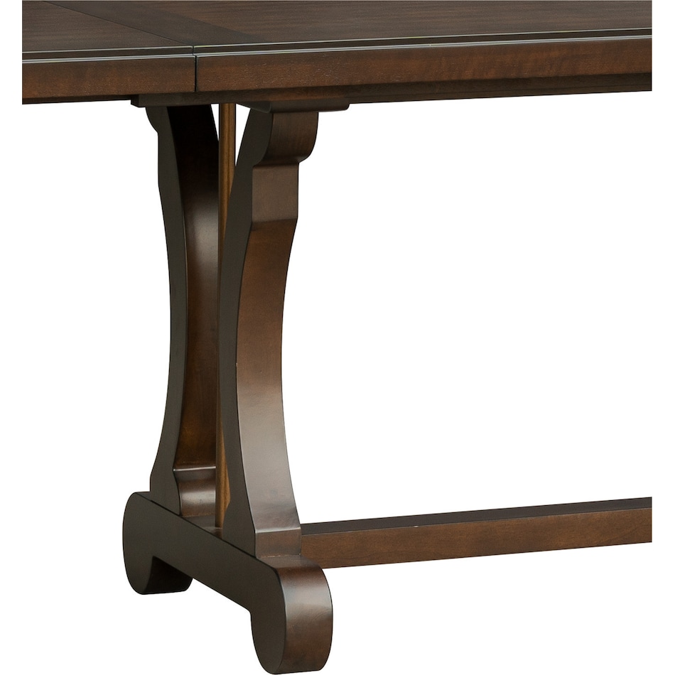 katlynne dark brown dining table   