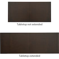 katlynne dark brown dining table   