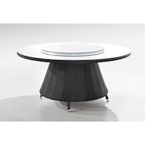kauai black green outdoor dinette   
