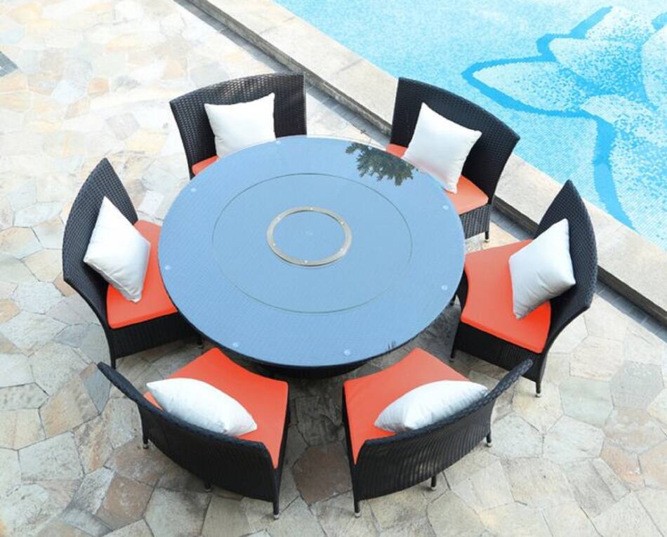 Kauai Outdoor Dining Table and 6 Chairs Value City Furniture