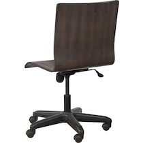 kayce dark brown desk chair   