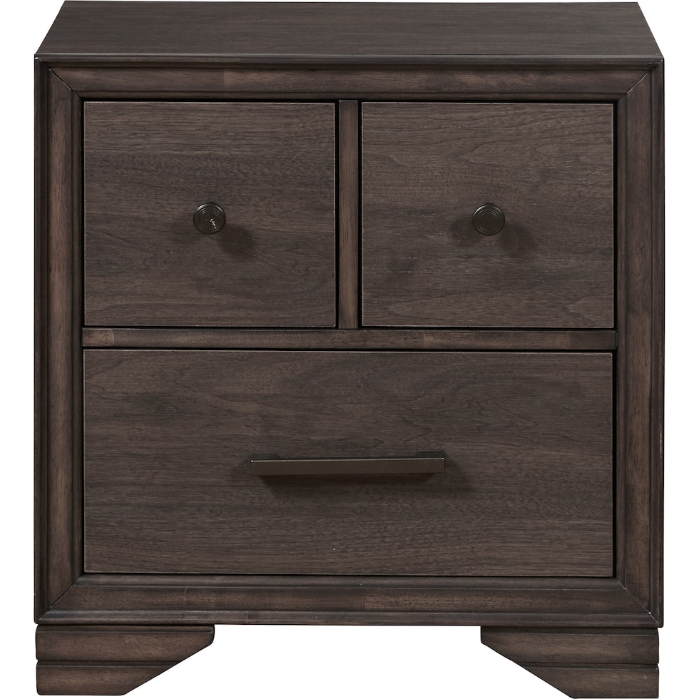 kayce dark brown nightstand   