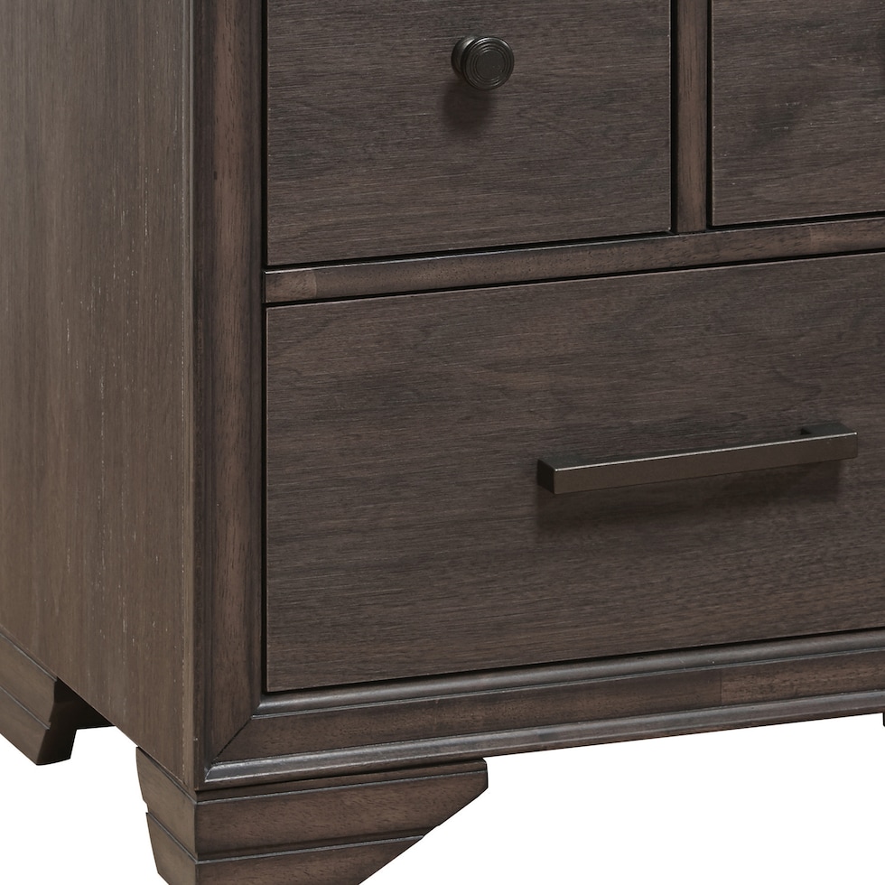 kayce dark brown nightstand   