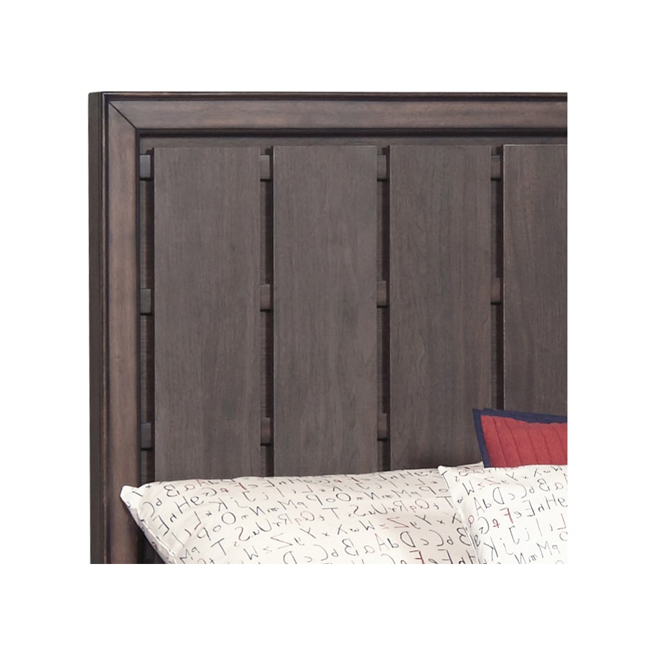 kayce dark brown twin bed with trundle   
