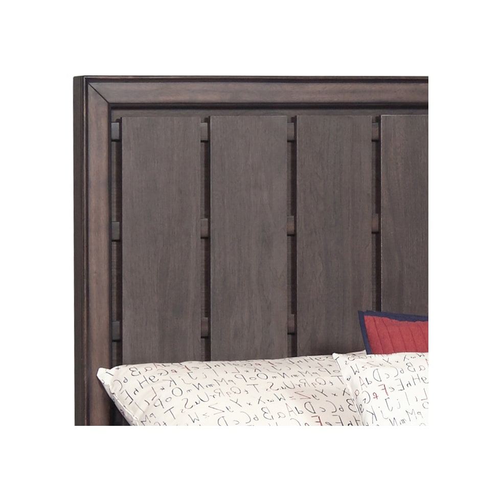 kayce dark brown twin bed   