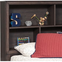 kayce dark brown twin bed   