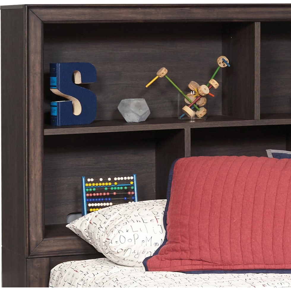 kayce dark brown twin bed   