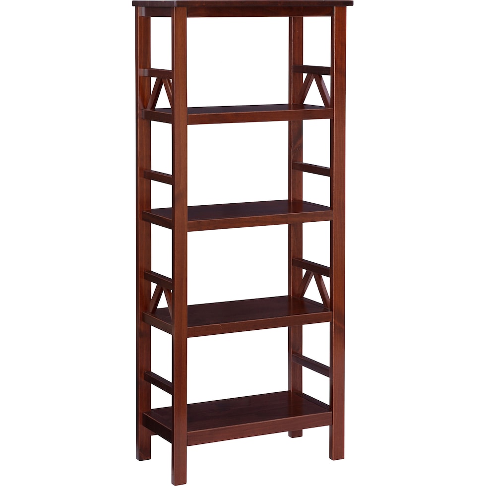 kayden dark brown bookcase   