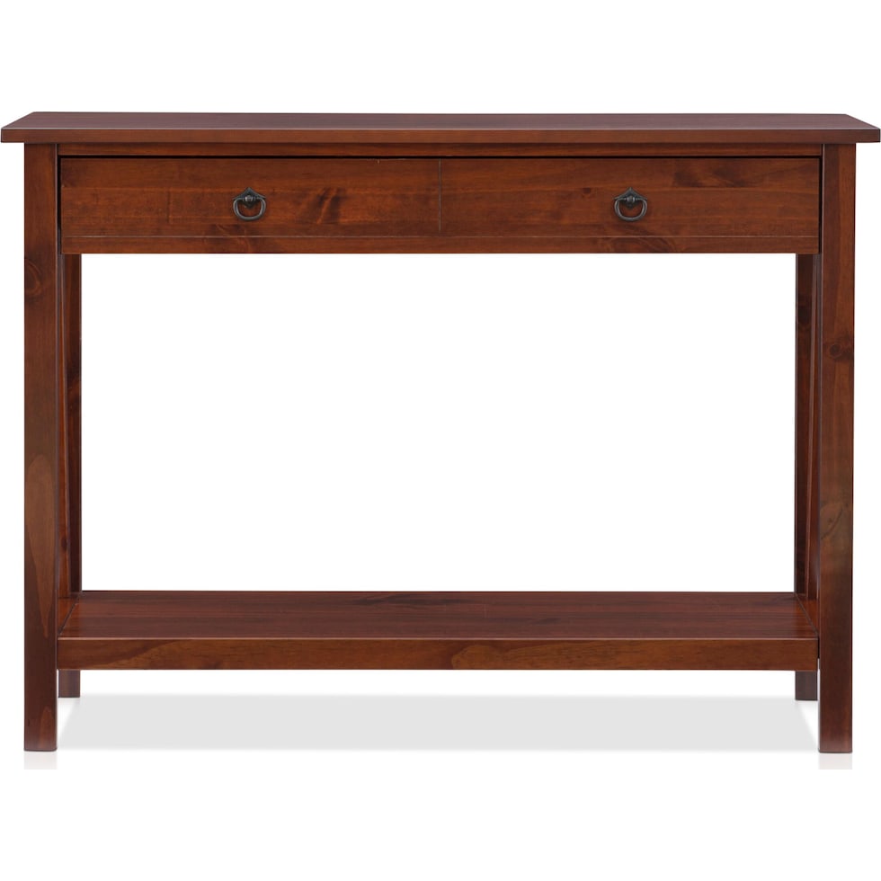 kayden dark brown console table   