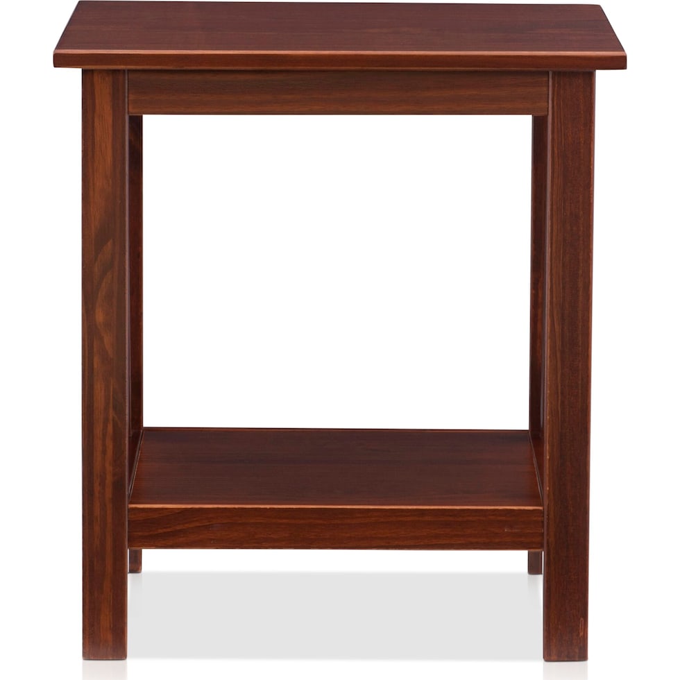 kayden dark brown end table   