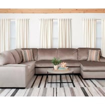 keeler gray sectional   