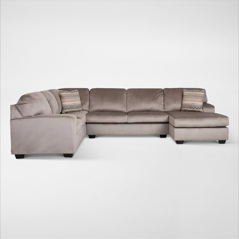 keeler gray sectional   