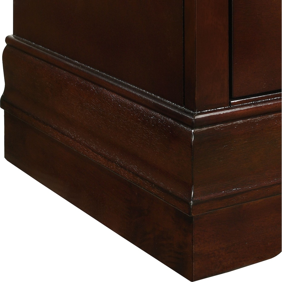 keely dark brown nightstand   