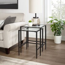 keen black nesting tables   