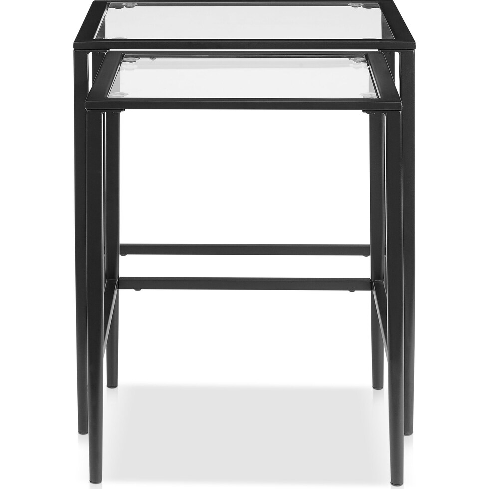 keen black nesting tables   