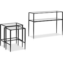 keen black nesting tables   