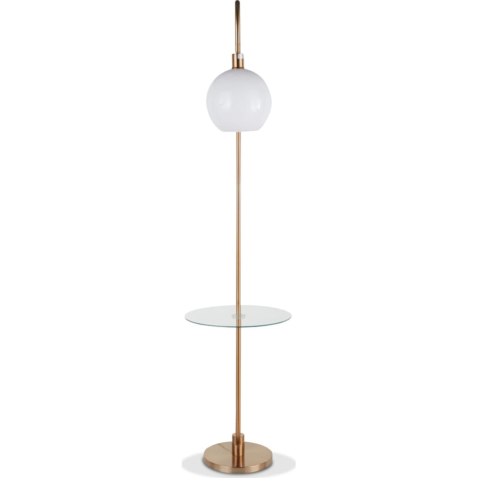 keller gold floor lamp   