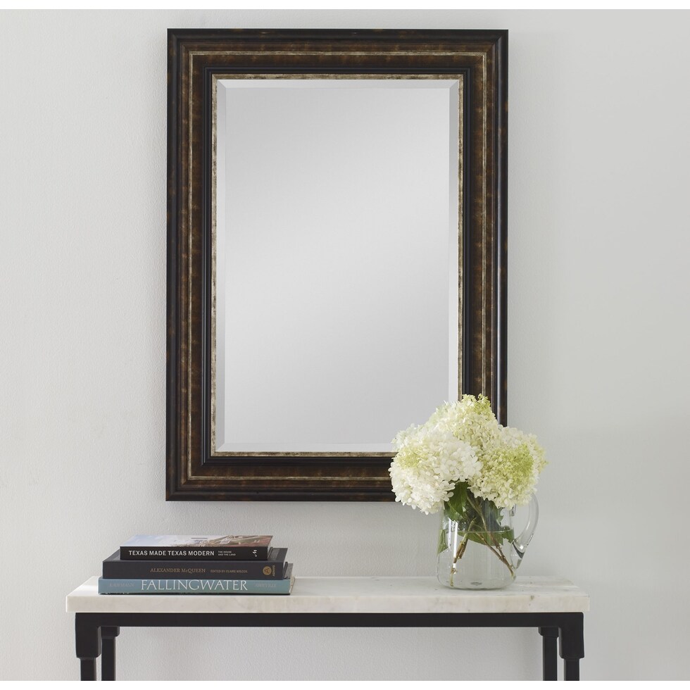 kelvin dark brown mirror   