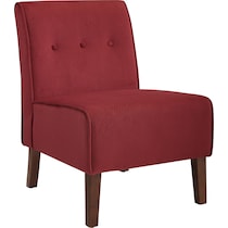 kelvin red accent chair   