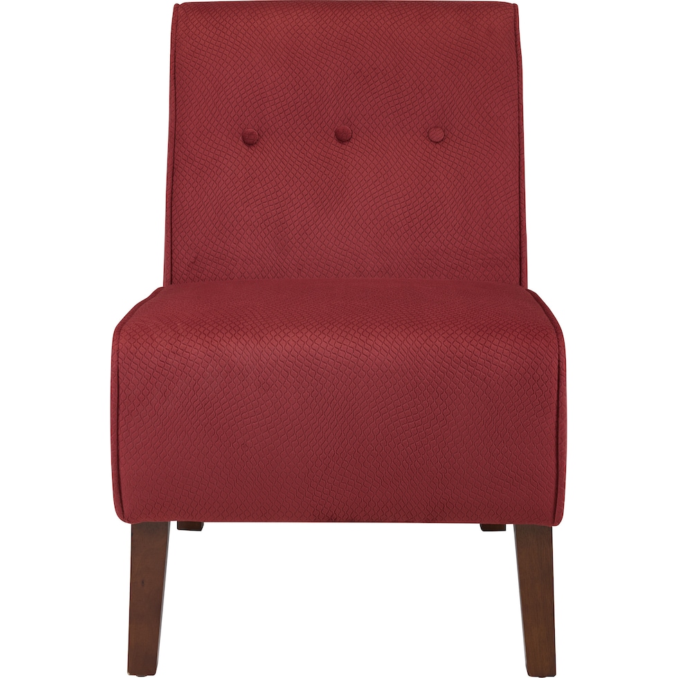 kelvin red accent chair   