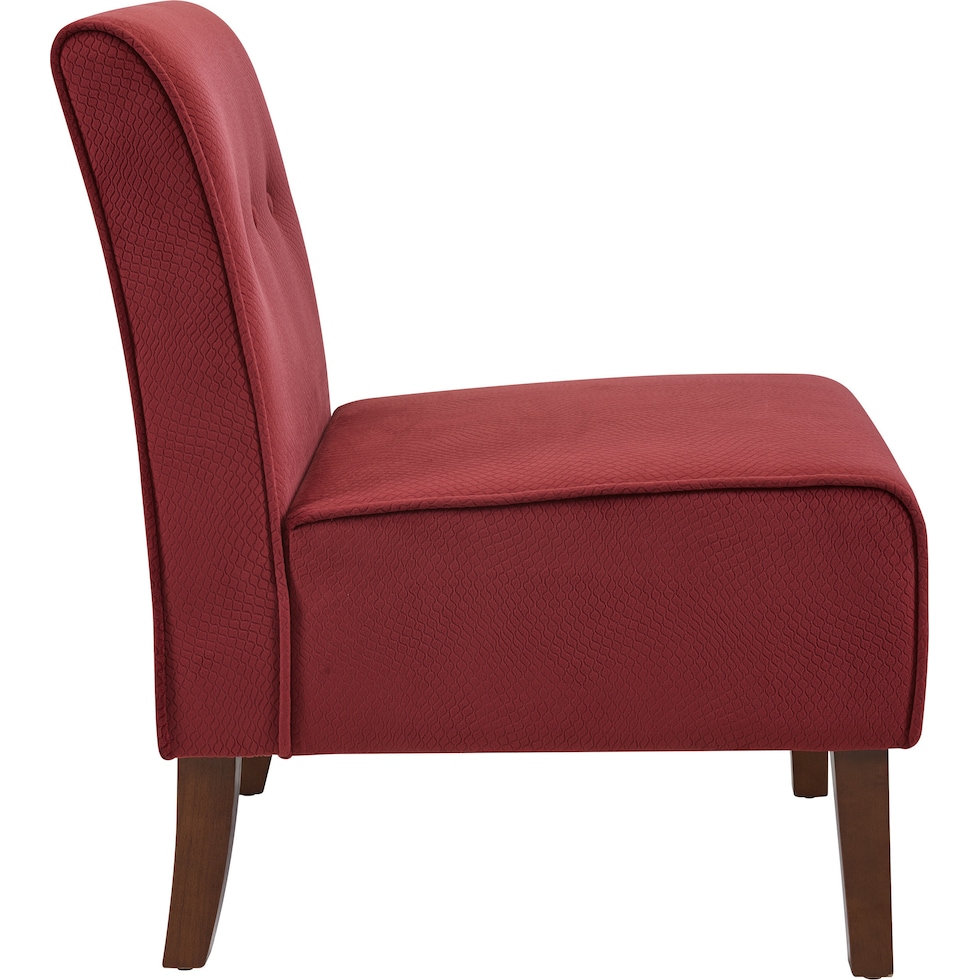 kelvin red accent chair   