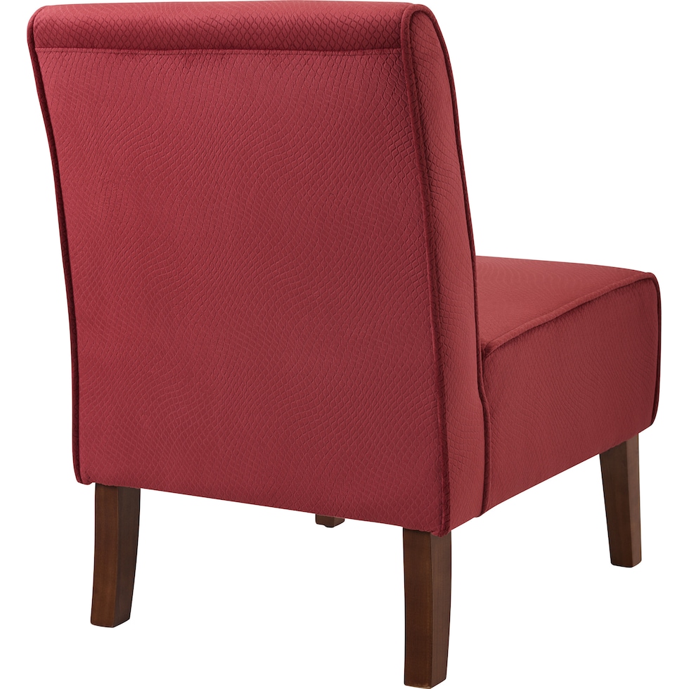 kelvin red accent chair   