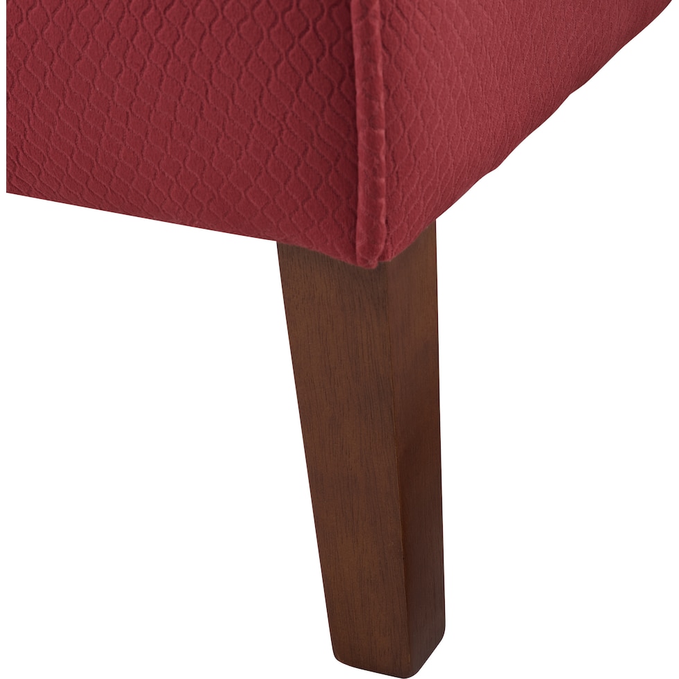 kelvin red accent chair   
