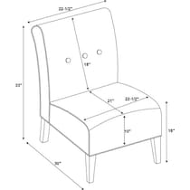 kelvin red accent chair   