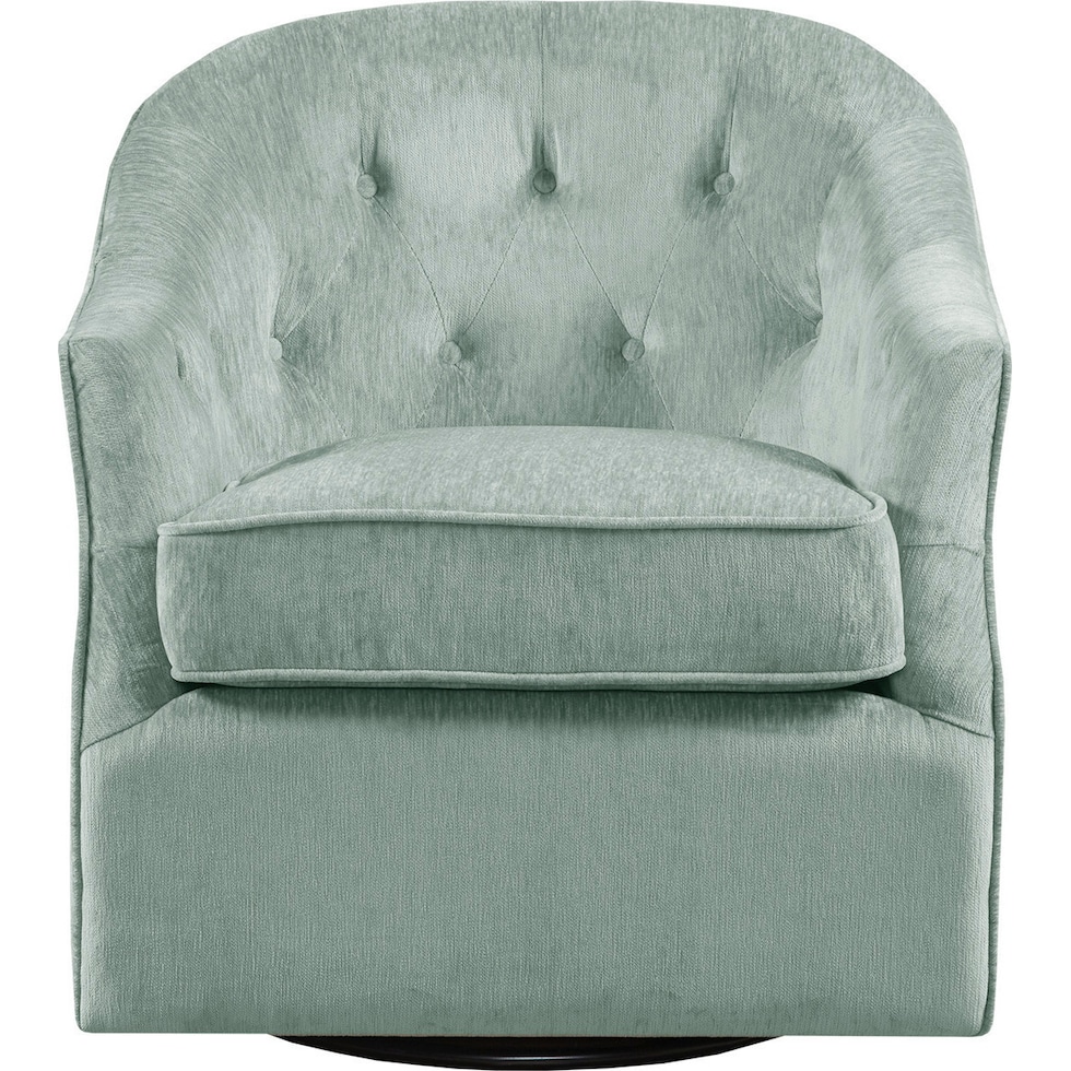 kemper green accent chair   