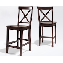 kempton dark brown counter height stool   