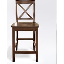 kempton dark brown counter height stool   