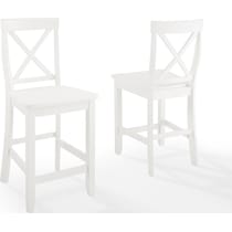 kempton white counter height stool   