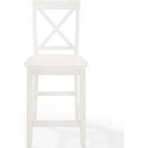 kempton white counter height stool   
