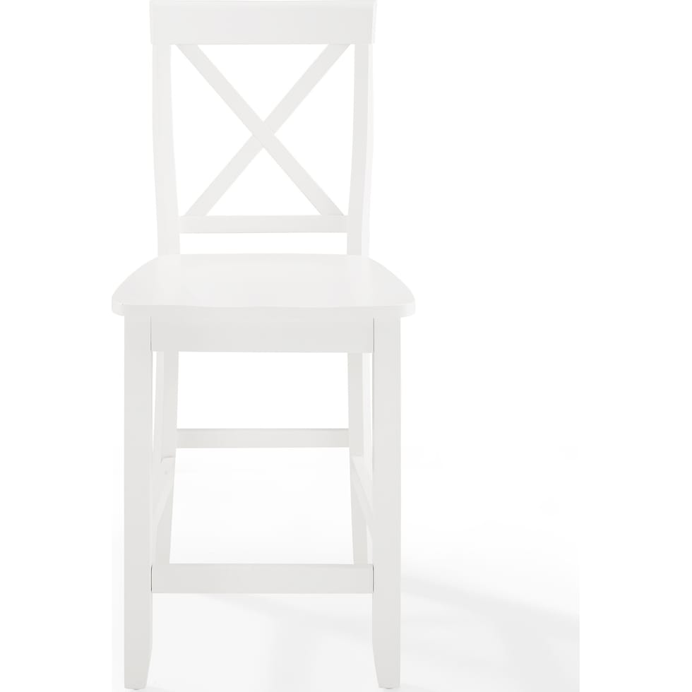 kempton white counter height stool   