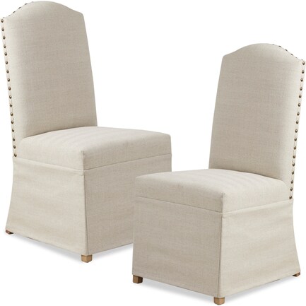 Kenai Set of 2 Dining Chairs - Beige