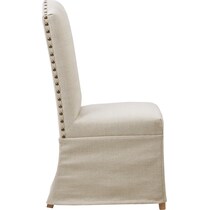 kenai white dining chair   