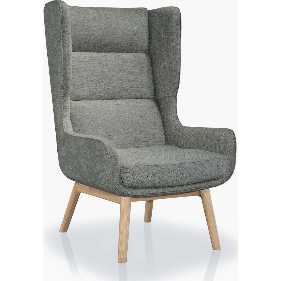 kendrick gray accent chair   