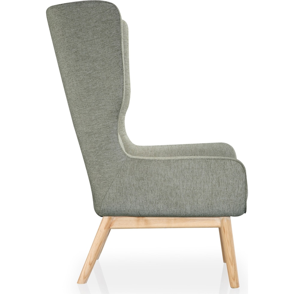 kendrick gray accent chair   