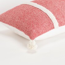 kenia red accent pillow   
