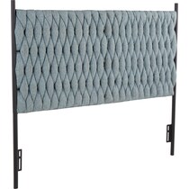 kenna blue queen headboard   