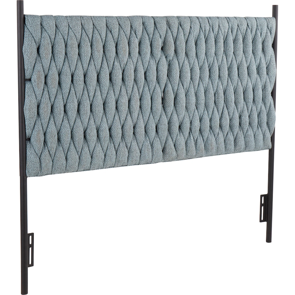 kenna blue queen headboard   