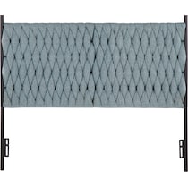kenna blue queen headboard   