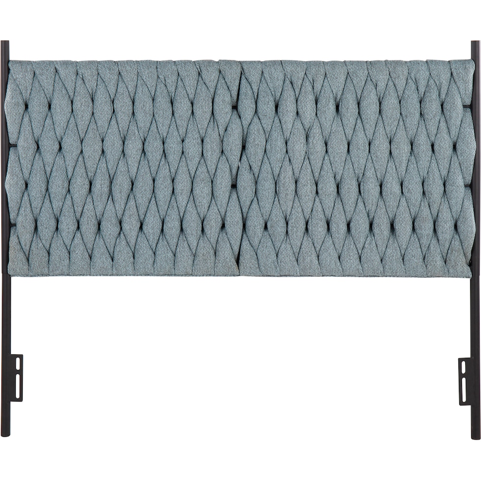 kenna blue queen headboard   