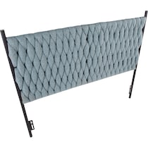 kenna blue queen headboard   