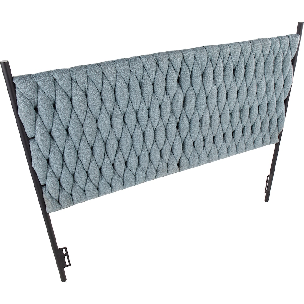kenna blue queen headboard   